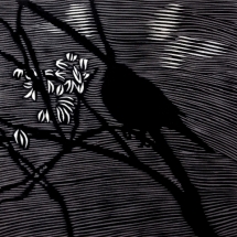Timo Lehtonen. Unruhe. Woodcut